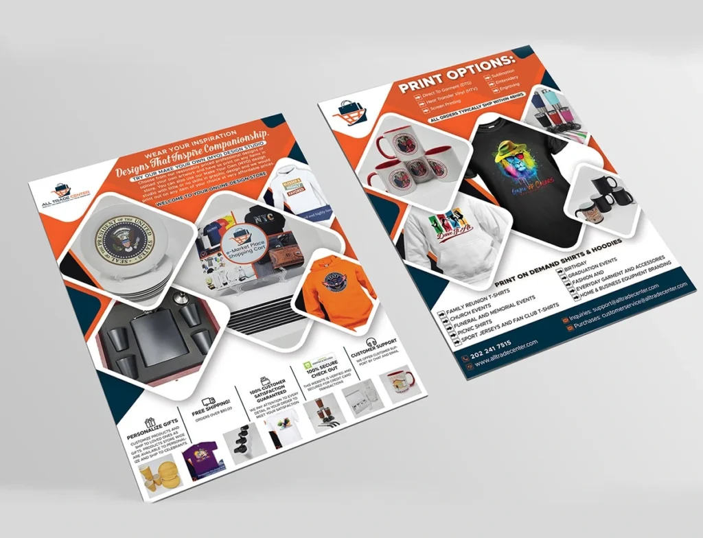 I will Design Flyer, Trifold, Bifold Brochure, Banner, Leaflet, Postcard, Billboard