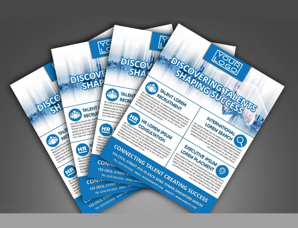 I will Design Flyer, Trifold, Bifold Brochure, Banner, Leaflet, Postcard, Billboard